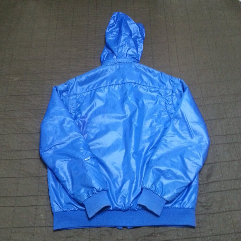 Vintage Izod Lacoste Jacket Puffer Bomber Hooded Men's Large Winter 80's 70's - Picture 2 of 16